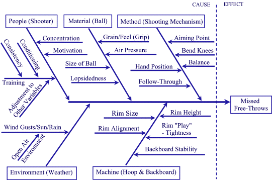 Cause and Effect - Fishbone Diagram
